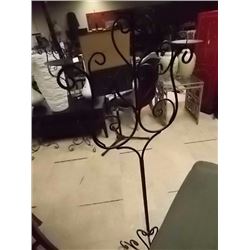 NEW WROUGHT CANDLE HOLDER - 53" TALL