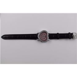 WATCH - NEW HEART SHAPED DIAMOND KING WATCH WITH 8 DIAMONDS - RETAIL ESTIMATE $400
