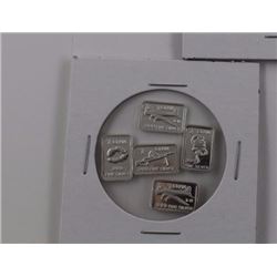 SILVER BAR - 5 X 1 GRAM  .999 SILVER ART BAR