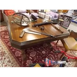 WALNUT DINING TABLE WITH 4 LEAFS - 1920'S