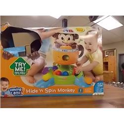 HIDE & SPIN MONKEY GAME FOR KIDS - STR