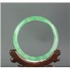 Image 3 : Burma Fine Green Jadeite Carved Bangle