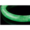 Image 2 : Burma Fine Green Jadeite Carved Bangle