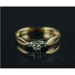 14K Gold Diamond Ring