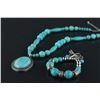 Image 1 : Chinese Turquoise Necklace & Bracelet