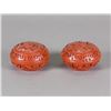 Image 1 : Pair of Chinese Red Lacquer Boxes