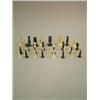 Image 1 : A turned and blue stained ivory chess set Kings 3in....