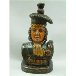 A McCaul & Sons Patent Snuff Co advertising bust 29ins...