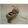 Image 1 : A good clockwork rowing figure automaton, featuring doll-like female with Schoenan & Hoffmeister...