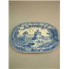 Image 1 : An early 19th Century Swansea pearlware 'tree and well' meat plate, printed with an Oriental land...