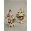 Image 1 : A Samson 'Gold Anchor' figure of a street vendor, and another similar figure. 6.75ins...