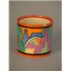 Image 1 : A Clarice Cliff Applique Avignon pattern preserve jar, (lacks cover) (chipped) 3in....