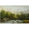 Image 1 : Attributed to Leigh Sampson oil on canvas, A Scene on the Kenmore River, near the Lakes of Killar...