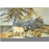 Image 1 : F. Crittenden watercolour, Cattle watering, signed and dated '03, 7 x 10 ins....