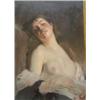 Image 1 : Attributed to Charles Chaplin (1825-1891) oil on canvas, Jeune Femme, 1877, inscribed verso, 26 x...