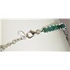 Image 3 : #8-STERLING SILVER EMERALD ADJUSTABLE BRACELET