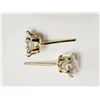 Image 2 : #19-10KT YELLOW GOLD CUBIC ZIRCONIA EARRINGS