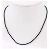 Image 1 : #20-STERLING SILVER BLACK SPINEL NECKLACE