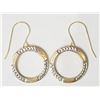 Image 1 : #21-14KT YELLOW GOLD  HOOP EARRINGS