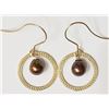 Image 1 : #23-10KT YELLOW GOLD FW PEARL EARRINGS