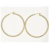 Image 1 : #24-14KT YELLOW GOLD HOOP EARRINGS