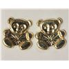 Image 1 : #34-14KT YELLOW GOLD TEDDY BEAR EARRINGS