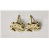 Image 2 : #34-14KT YELLOW GOLD TEDDY BEAR EARRINGS
