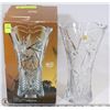 Image 1 : NEW PINWHEEL CRYSTAL VASE IN BOX, 25 CM