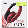 Image 1 : NEW VORTEX STEREO HEADPHONES RED