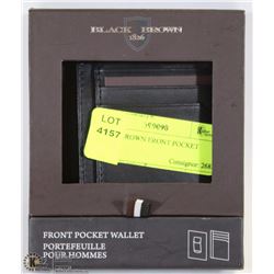BLACK BROWN FRONT POCKET  WALLET