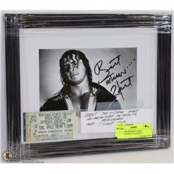 BRET "THE HITMAN" HART GUARANTEED AUTHENTIC
