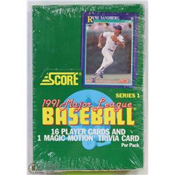 1991 SCORE BASEBALL CARDS FACTORY SEALED SERIES 1