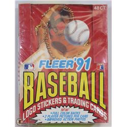 1991 FLEER BASEBALL CARDS FACTORY SEALED BOX