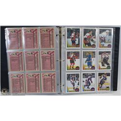 BINDER OF 87-88 HOCKEY CARDS