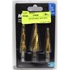 Image 1 : MAXIMUM STEP DRILL BITS 3PCS
