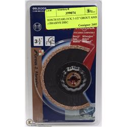 BOSCH STARLOCK 3-1/2" GROUT AND ABRASIVE DISC