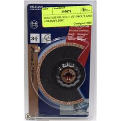 BOSCH STARLOCK 3-1/2" GROUT AND ABRASIVE DISC
