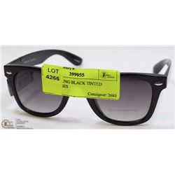 ALFRED SUNG BLACK TINTED SUNGLASSES