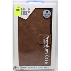 COACH STYLE WALLET POUCH FOR IPHONE 6/6S BROWN