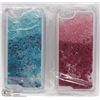 Image 1 : TWO GLITTER LIQUID PROTECTIVE CASES ,IPHONE 6/6S
