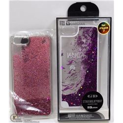 TWO GLITTER LIQUID PROTECTIVE CASES,IPHONE 7