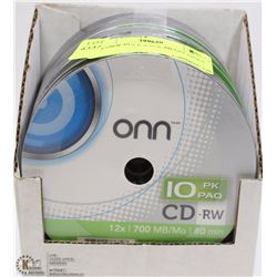 60 CDRW BULK PACK MEDIA DISKS
