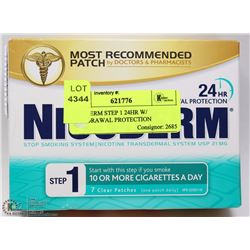 NICODERM STEP 1 24HR W/ WITHDRAWAL PROTECTION