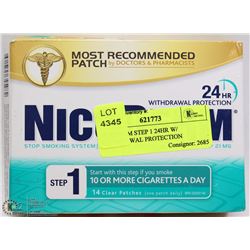 NICODERM STEP 1 24HR W/ WITHDRAWAL PROTECTION