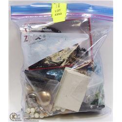 BAG OF COSTUME JEWELERY