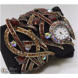 NEW LEAF CUFF BRACELET WATCH