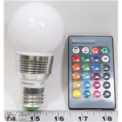 MASSINO RETRO LED COLOUR BULB WITH REMOTE