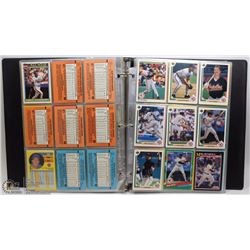 BINDER OF ASSORTED BASEBALL CARDS