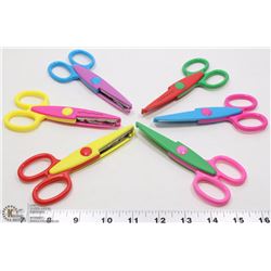 SIX NEW SCRAPBOOKING SCISSORS