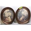 Image 1 : 2 VINTAGE OVAL GOLD-TONED FRAMED